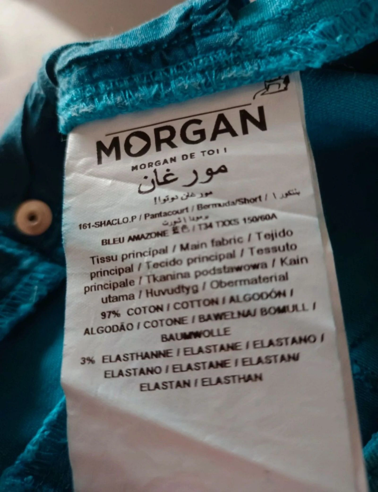 Short turquesa Morgan tamanho 34/XS – photo 10